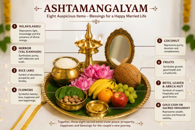 Why Ashtamangalyam Is Used in kerala Weddings and Its Importance