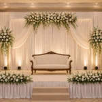 elegant floral stage decoration